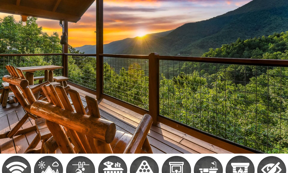 Smoky Mountains Cabin | Ali's Dream: Free Attraction Tickets: in Wears Valley with Mountain Views, Hot Tub, & Games
