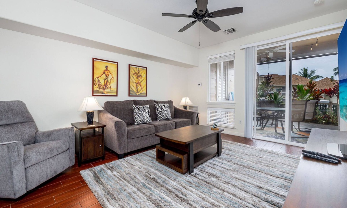 Kailua-Kona Condo | Alii Cove#Q3 Beautiful ground floor spacious 2 bedroom with Ac