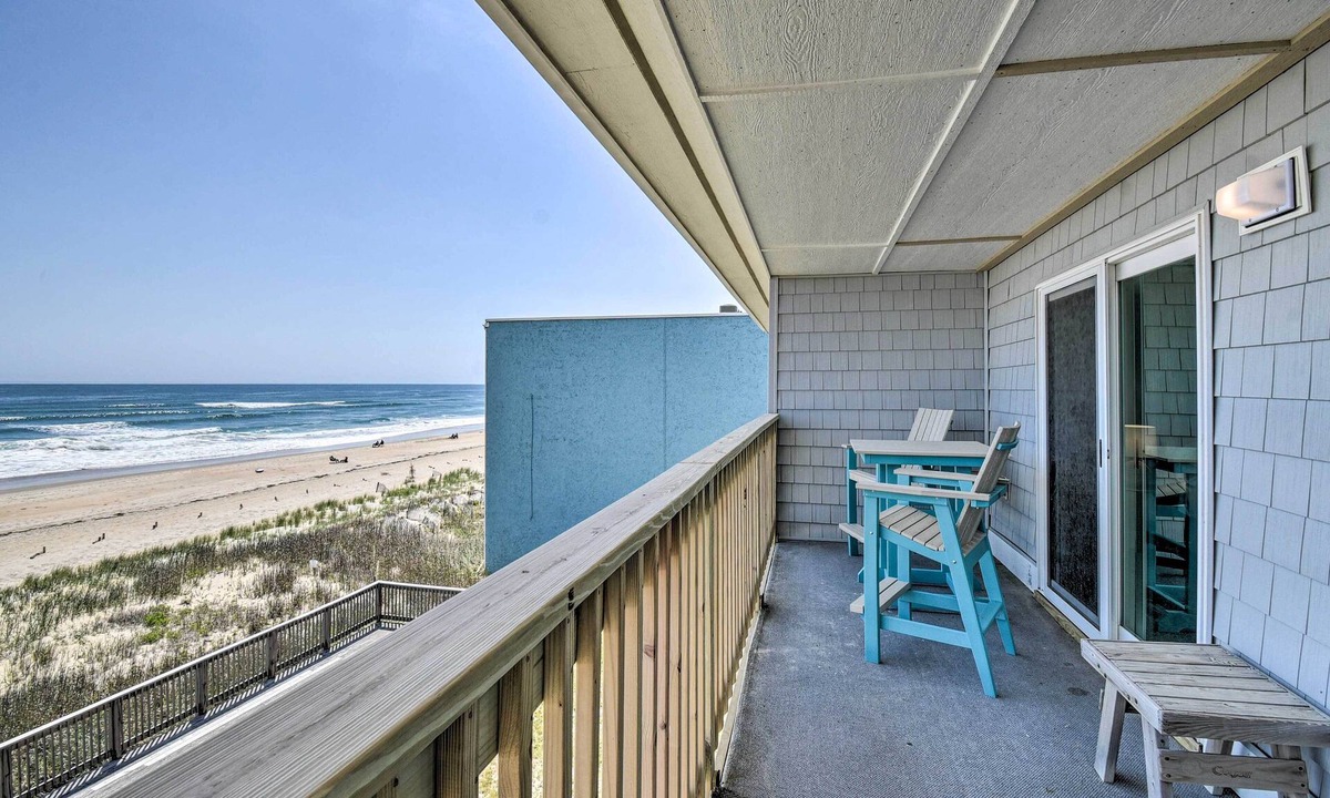 South Nags Head Condo | Beachfront Nags Head Condo w/Private Balcony!