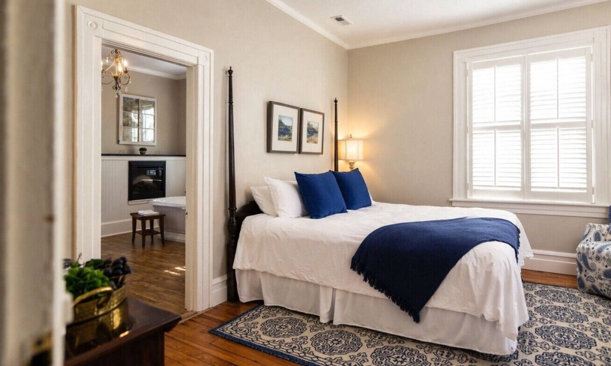 Edenton Bed & Breakfast | Captain’s Quarters Inn Downtown Edenton King Bed 2nd Floor