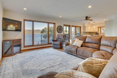 Wabasha House | Dock & Views: Waterfront Home in Wabasha!