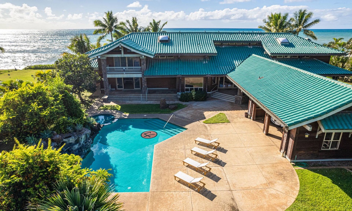Maili House | Konishiki Beach House: Luxury 6BR Oceanfront Home w/Private Pool, Beach Access