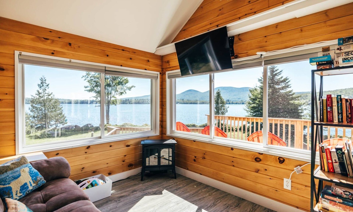 North New Portland House | Lakefront Home w/Dock & Sugarloaf Access on Scenic Porter Lake