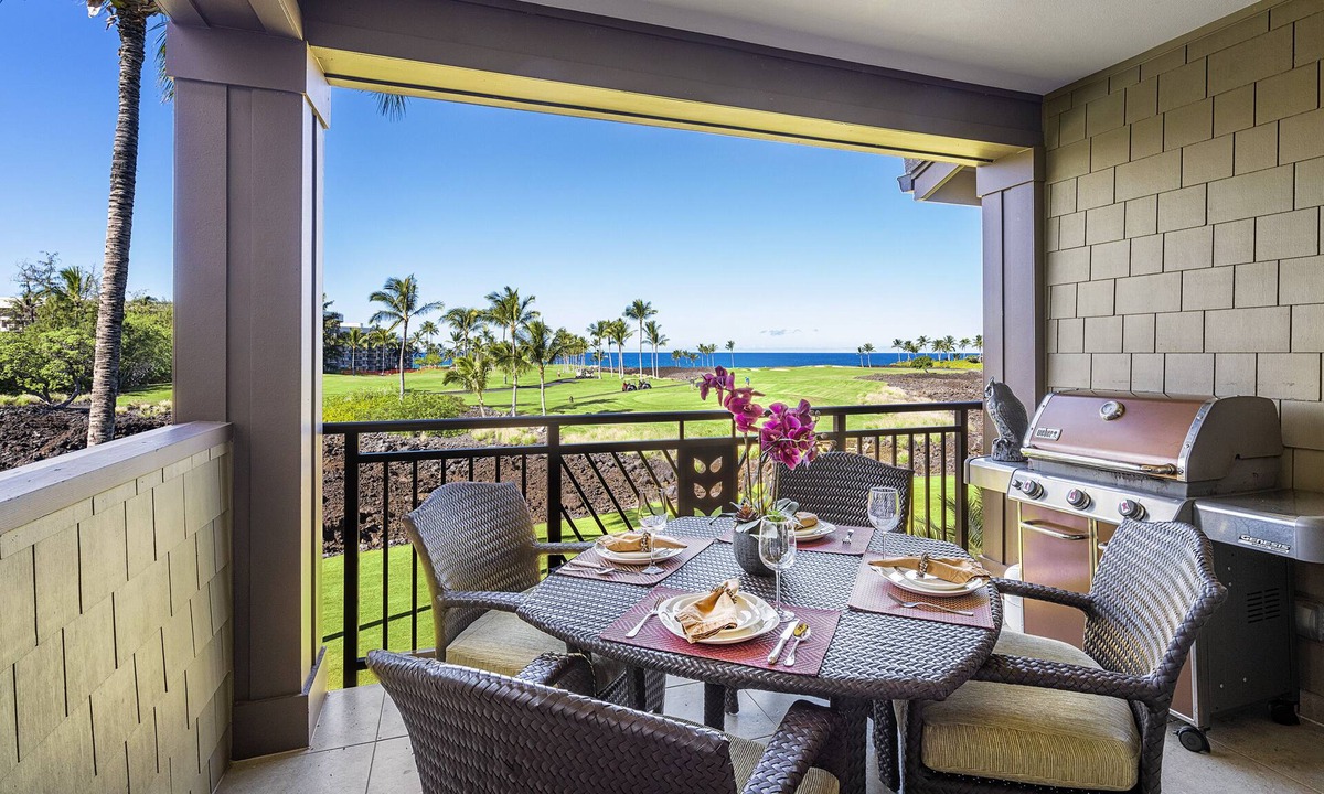 Waikoloa Condo | 🏖️Ocean View Townhome w/2 Lanais + BBQ | Hali'i Kai