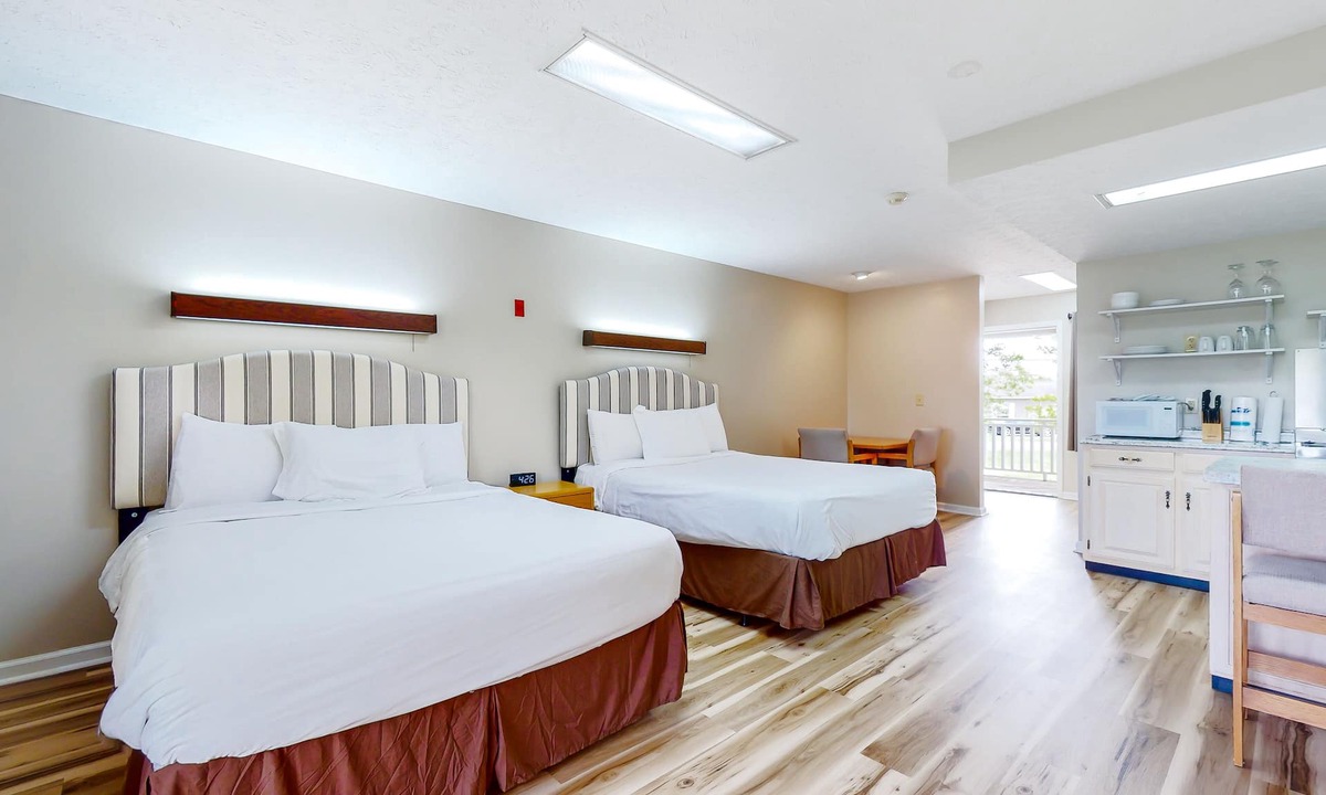 Baneberry Apartment | Second-floor studio with quiet view, patio & gym - walk to Douglas Lake, dogs OK
