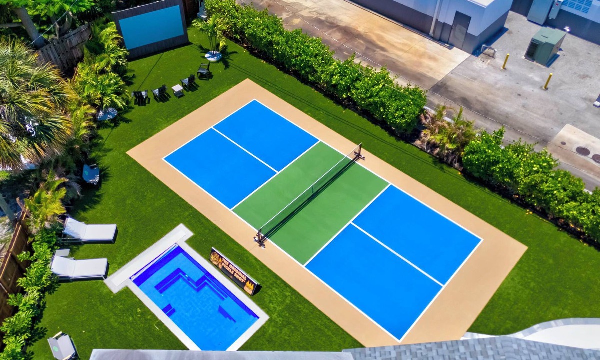 Deerfield Beach House | The Pickle House, Deerfield Beach, Pickle Ball court, pool, fire pit and more!