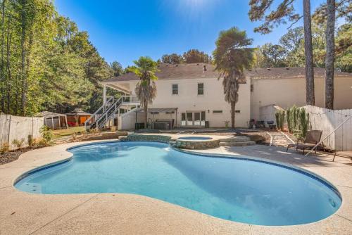 Ellenwood House | Theater Room + Gazebo: Luxury Retreat in Ellenwood