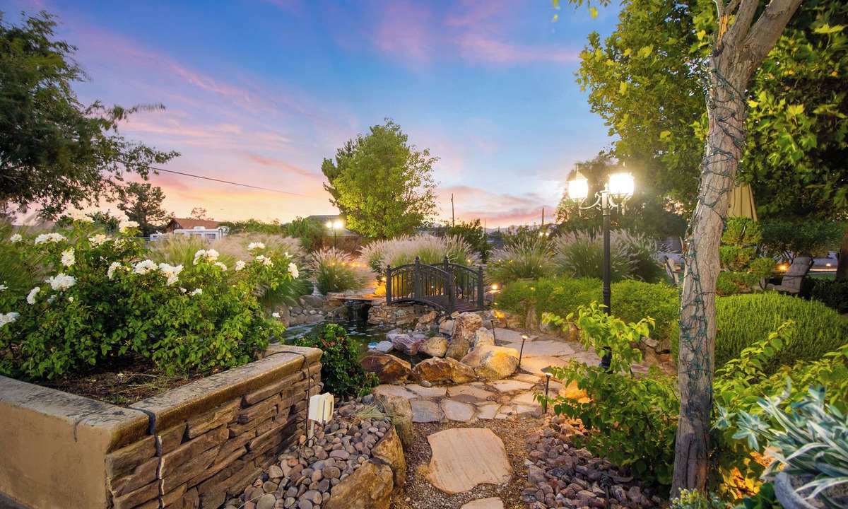 Enterprise House | Vegas Farmhouse Retreat: Waterfall Pool/Spa, Campfire, Sports Court & RV Access