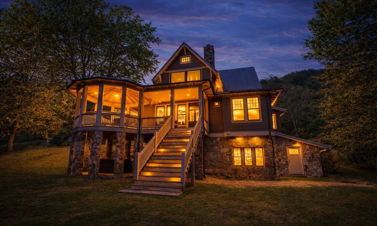 Leicester House | Whisper Mountain Lodge | Luxury Mountain Rental with Hot Tub, Fire Pit, Game Room + Views