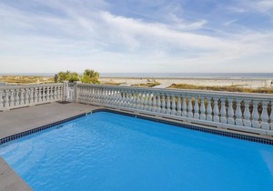 Oceanfront Home w/ Large Pool, Private Boardwalk, Elevator, & Pool Table in Hilton Head Island