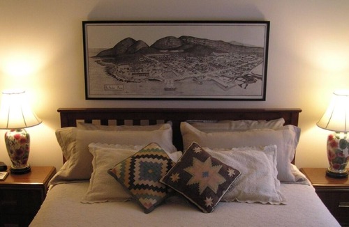 Bar Harbor Apartment | Bar Harbor downtown suite features covered deck with waterview