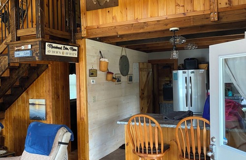 Greenville House | Beautiful lakefront camp with sunset view over big moose mountain