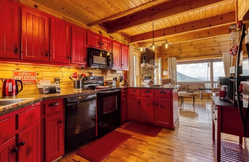 Smoky Mountains Cabin | Breathtaking Smoky Mountain Views-Hot Tub-Porch Swing-Refined Rustic Retreat