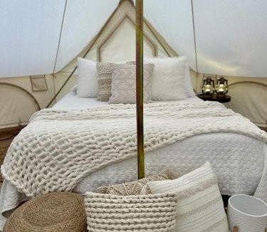 Gentry Other | Charming Woodland Glamping Tents with Fire Pit and Elevated Decks near Gentry, West Virginia
