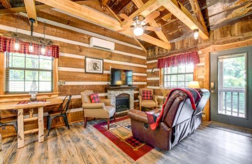 Cosby House | Covered Deck & Fire Pit: Smoky Mountain Cabin