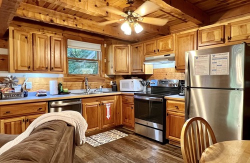 Sevierville Cabin | Fishing Pond, Wifi, Corn Hole, Easy Roads, Hot Tub, Fire Pit, Dog Friendly!