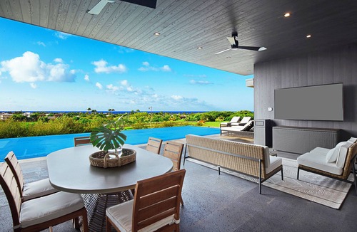 Poipu House | Hale Mahina Hou: Luxe 4BR Home w/Ocean Views, Infinity Pool & Outdoor Seating