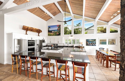 Kailua-Kona House | Hale Pua: Private Oceanfront Luxury Home w/Pool, Spa, AC & Lanai - Relax & Enjoy