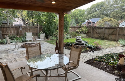 Bentonville House | Hot tub, fire pit, great outdoor space, by Coler bike trails, Bentonville Square