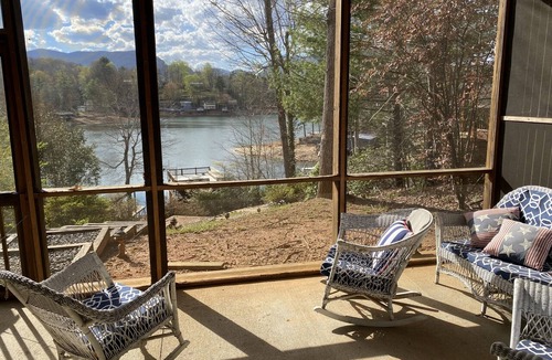 Sunset Cove House | House ON Lake Lure in private cove - Enjoy Beautiful Mountain Views!