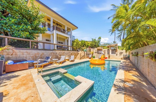 Bayview Villa | Kai Lani Ocean View Villa Pool, Tiki Bar & AC