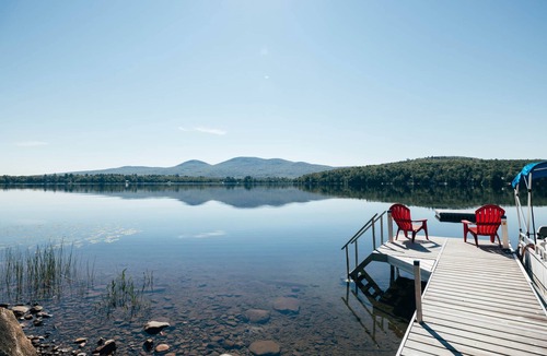 North New Portland House | Lakefront Home w/Dock & Sugarloaf Access on Scenic Porter Lake