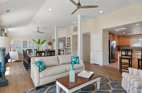 Monteray Shores House | Living On Beach Time: Private pool, Hot Tub, Rec Room w/Pool Table