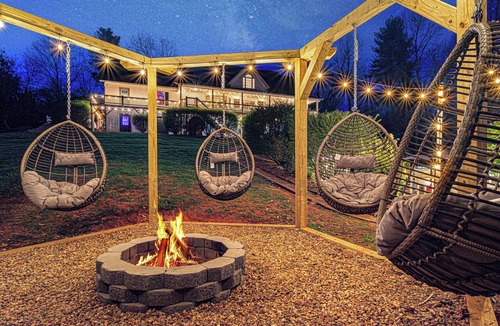Weaverville House | Luxury Asheville Getaway | Pool, Sauna, Hot Tub, Theater, Two Game Rooms | Sleeps 24