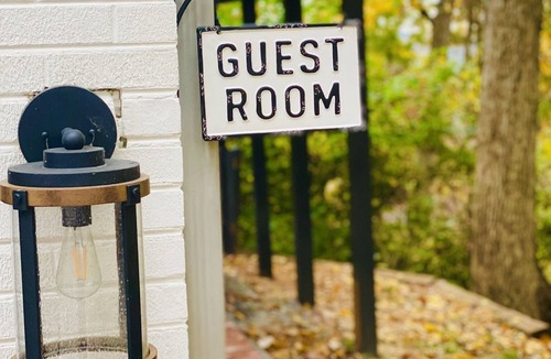 Morristown House | Luxury cottage with hot tub, game and movie room, coffee bar, King bed & robes!