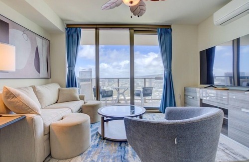 Ala Moana Condo | Newly Built at Sky Ala Moana 2 Bedroom! Great Oceanview! (SAW3508)
