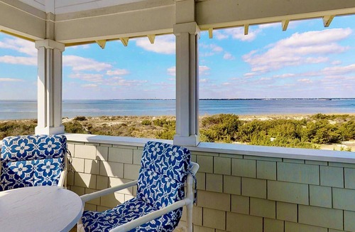 Bald Head Island House | Oceanfront BHI Home | Dog Friendly, Sunset & Old Baldy Views, BHI Club w/Golf + Shoals Club