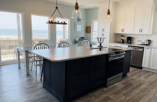 Holden Beach House | Oceanfront bliss awaits at Our Sand Dune, a spacious 5-bedroom retreat in Holden Beach.