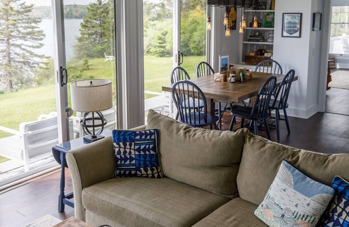Lamoine Beach House | On the water, SPECTACULAR mountain/ocean views. Close to Acadia National Park.