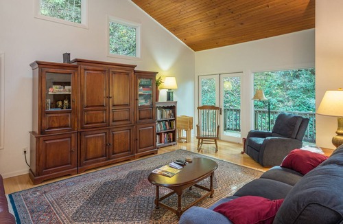 Montreat House | One Acre Wood | Spacious & Pet-friendly Montreat Home Overlooking Creek