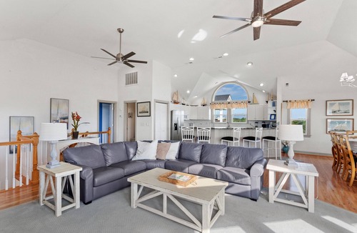 Southern Shores House | Overdraft: Steps to Beach, Pool, Hot Tub, 7BR OBX