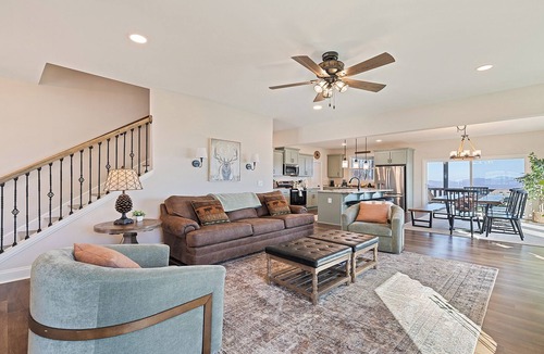 Waynesville House | Private 6-Acre Mountain Resort -Theater, Game Room, Hot Tub. Flat Yard Sleeps 18