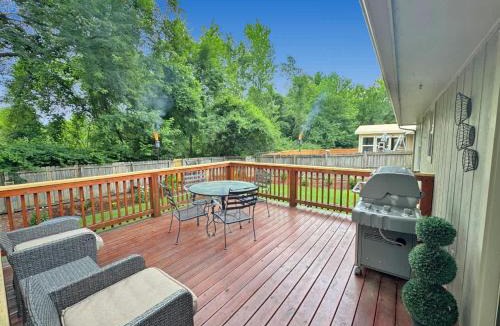Fayetteville House | Relaxing Backyard with Fire Pit and Near Parks