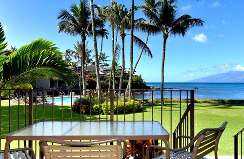 Napili Condo | Romantic! Oceanfront Air Conditioned Condo #114