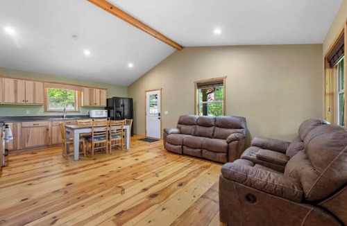Cherry Log Cabin | Secluded cabin with hot tub, fireplace, outdoor fire pit and Tent Camping Area!