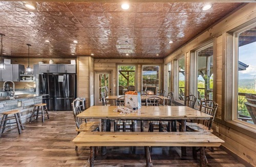 Chalet Village North Cabin | Splash 'N Heavenly Views – Indoor Pool, Theater & Mountain Views