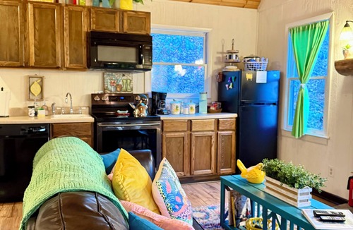 Roan Mountain Cabin | Storybook Cabins in the Woods - 1BR w/Loft - Creek - Fairy-Lit Path - Romantic