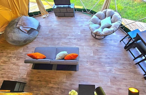 Mohawk Cabin | Unique Glamping Dome @ Mammoth Ridge RV Park and Campground.