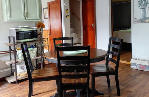 Winthrop House | Walk to downtown and the public beach, fish in the backyard in Central Maine