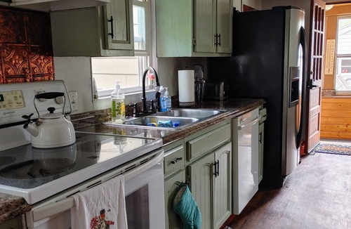 Winthrop House | Walk to downtown and the public beach, fish in the backyard in Central Maine