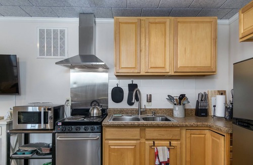 Montreat Apartment | Zen Hideaway | Covered Deck, Winter View, 6 min. to Lake Susan!