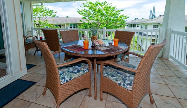 3br Plantation at Princeville! AC, fitness center, hot tub, garage, more!