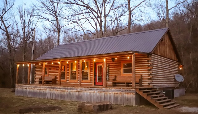BUCKEYE Creekside Cabin Ride to the trails from the cabin