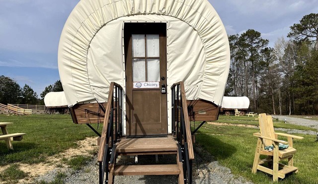 Cape Fear River Glamping at this Lovely Covered Wagon in Lillington, North Carolina