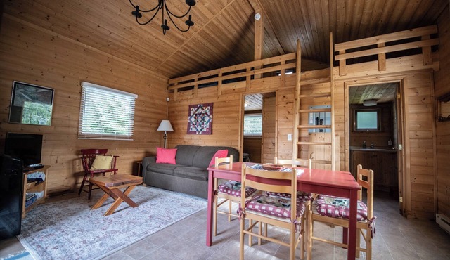 Charming, affordable cabin - steps from the beach! in Scotch Creek