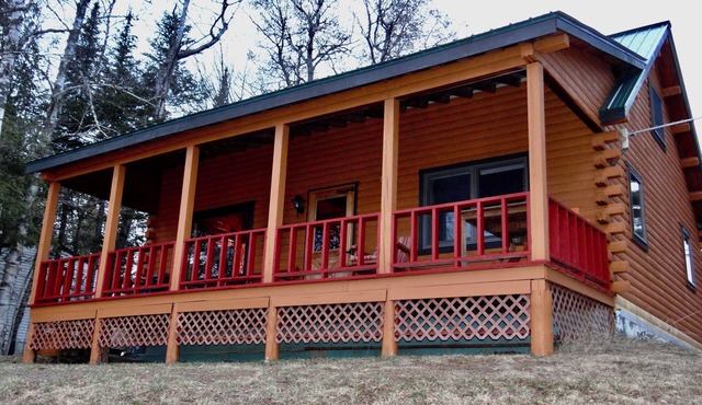 Charming Log Cabin on Big Wood Pond in Jackman, Maine